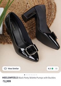 HeelsNFeels Black Heels