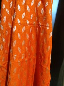 Orange Kurti With Leggings