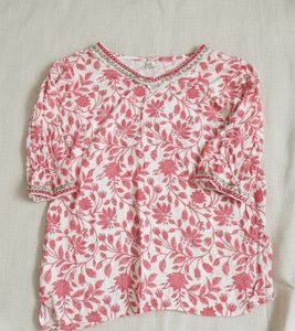 Floral Print short kurti