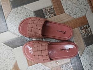 Garima Woven Slide Sandals - Size 8