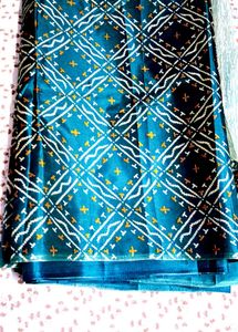 new Elegant Blue Patola Saree