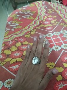 Elegant Silver Tone Ring