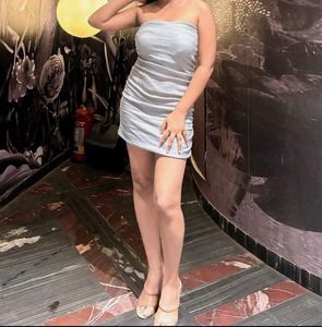 Cocktail Silver Mini Dress