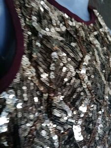 Sequin  Sleeveless Gown