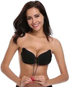 Women's Lightly Padded Self Adhesive Strapless Bra