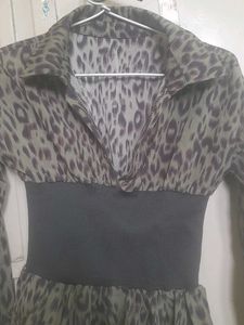 Leopard Print Corset Top