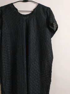 Elegant Black half sleeves kurta
