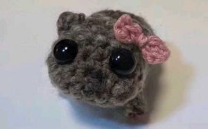 Crochet Grey hamster