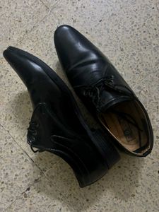 Classic Black Leather Dress Shoes