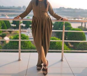 Olive Green Tulip Jumpsuit