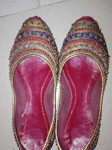 Embroidered Ethnic Flats