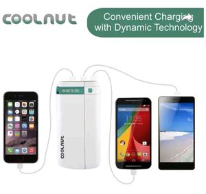 Coolnut 20000 mAh Power Bank (White, Lithium Ion)