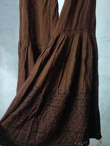 coffee brown gharara pant