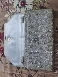 Sparkly Silver Clutch