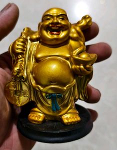 Laughing Buddha Statue Golden