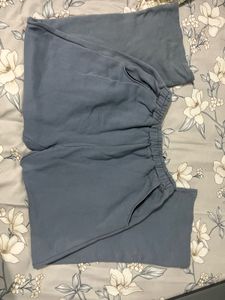 Blue Wide Leg Sweatpants