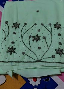 Mint Green Kurta Set with Dupatta Unstitched