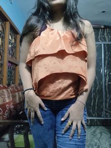 Important Satin Stap Top