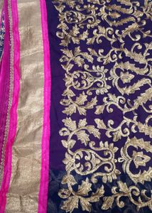 Embroidery Saree Like New Condition