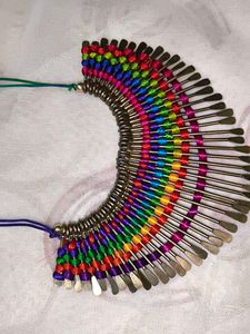 Rainbow Fringe Necklace