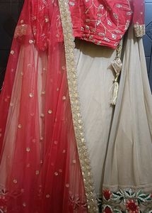 Golden  Red Lehanga For Festive N Wedding Season