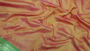 Orange &amp; Green Silk Saree