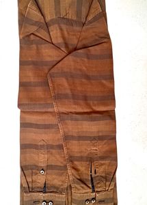 Men Slim Fit Solid Plain Shades of Brown Color