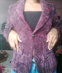 Purple And Black Colour Unused Blazer🖤💜
