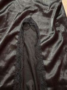 Black Satin Skirt URBANIC
