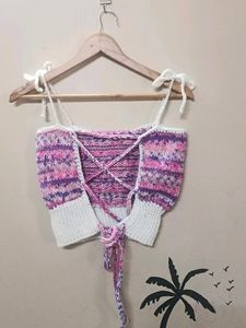 Handmade Knitted Crop Top