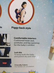 Luv Lap Galaxy Baby Carrier with Padded Head + Fre