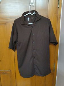 Brown Striped Shirt