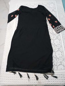 Black Embroidered Pakistani Suit
