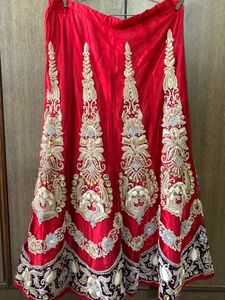Red Embroidered Lehenga Choli