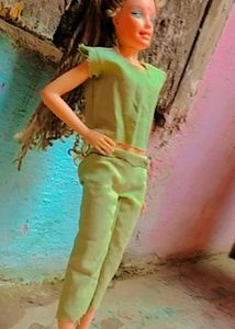 Vintage Green Outfit for Barbie Doll
