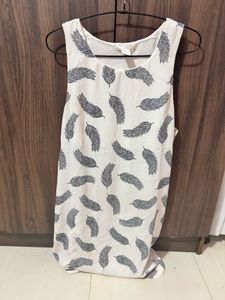 Feather Print Dress