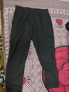 Black Straight Leg Trousers