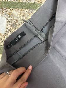 Grey Wide Leg Trousers