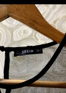 Floral Embroidered Mesh Top