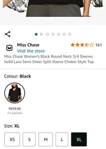 Fabulous Party wear Top Black 🖤
