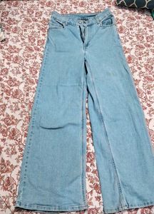 Wide Leg Denim Jeans