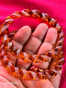 spiral dual tone bangles