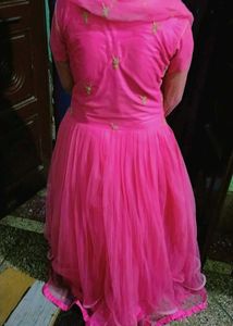 Pink 🩷 Gown/Anarkali Suit &#34;Women&#34; I 36in