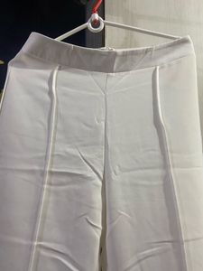 Shein White Flared Pants