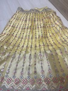 Wedding/Haldi Lehenga(Size M) Never Used