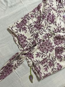 Floral Print Tie-Front Top