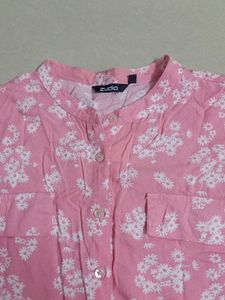 Zudio Pink Semi Formal Top