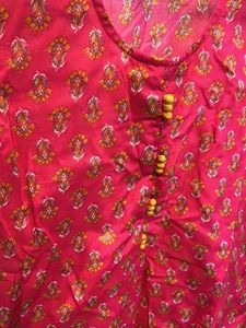 Pink Printed Kurta