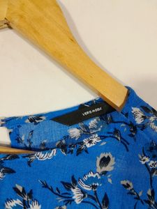 Vero Moda Blue Floral Print Top(Women&#39;s)