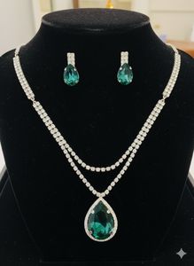 Artificial Diamond neck piece set